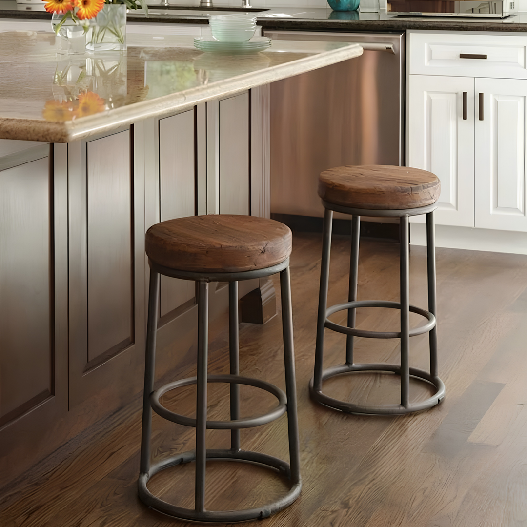 TORVEN Modern Solid Wood Bar Stool - Cassa Haus Singapore