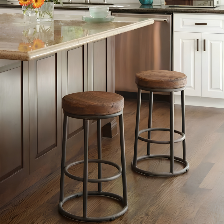 TORVEN Modern Solid Wood Bar Stool - Cassa Haus Singapore