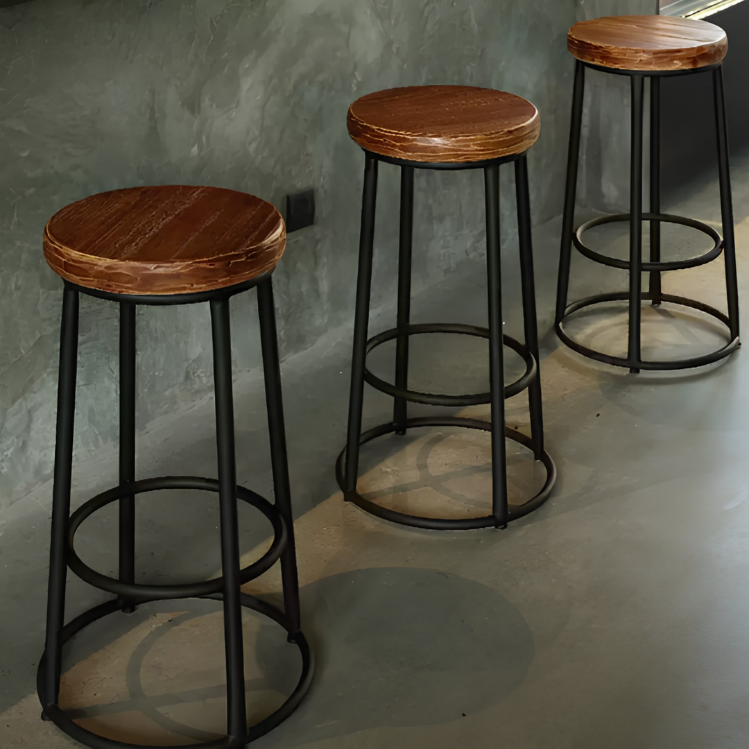 TORVEN Modern Solid Wood Bar Stool - Cassa Haus Singapore