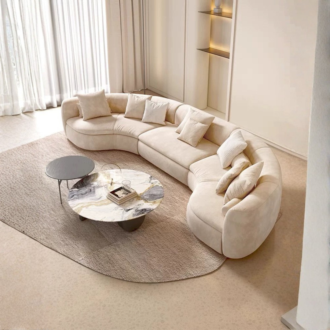 TAVROS Modern Curved Modular Sofa
