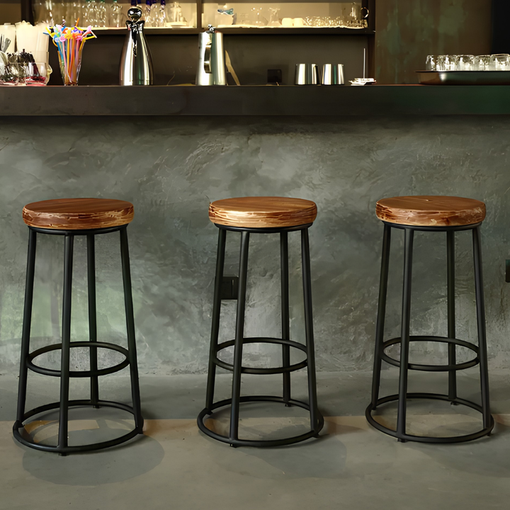 TORVEN Modern Solid Wood Bar Stool - Cassa Haus Singapore