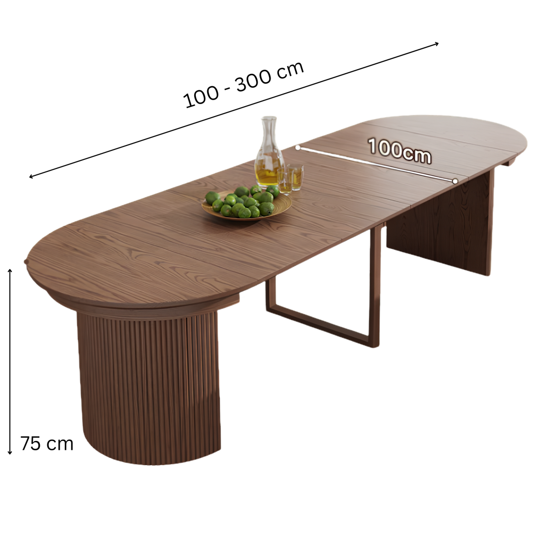 EXPANSE Modern Solid Wood Extendable Dining Table
