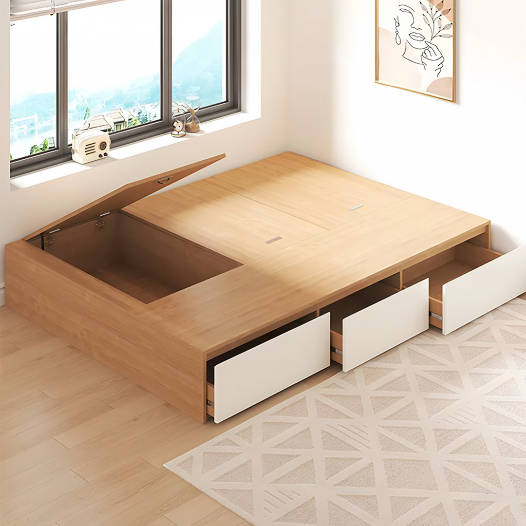 NOLVYN Modern Storage Bedframe - Cassa Haus Singapore