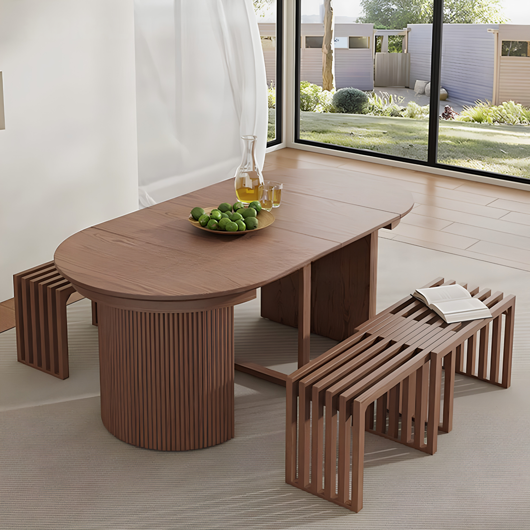 EXPANSE Modern Solid Wood Extendable Dining Table