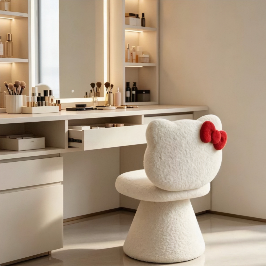 MIREYA Modern Boucle Vanity Chair