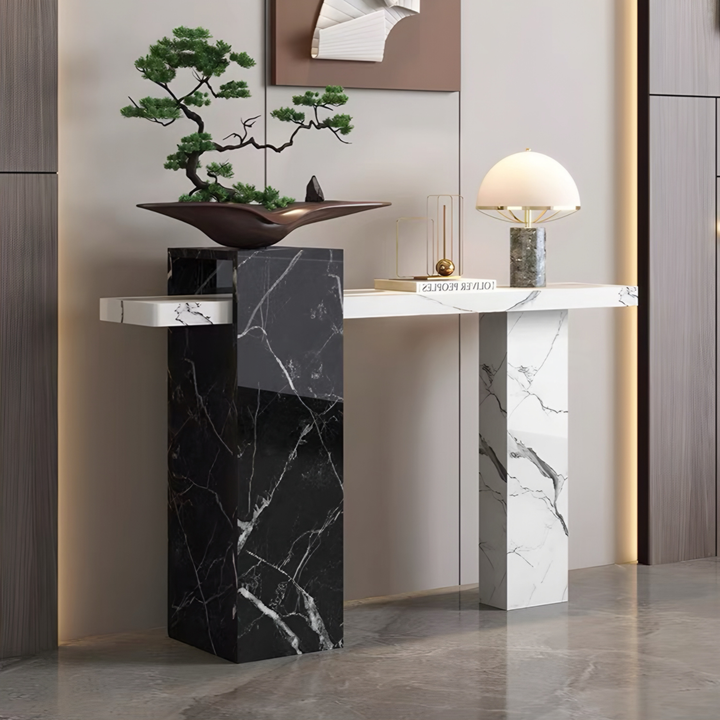 BIANERO Modern Marble Console Table - Cassa Haus Singapore