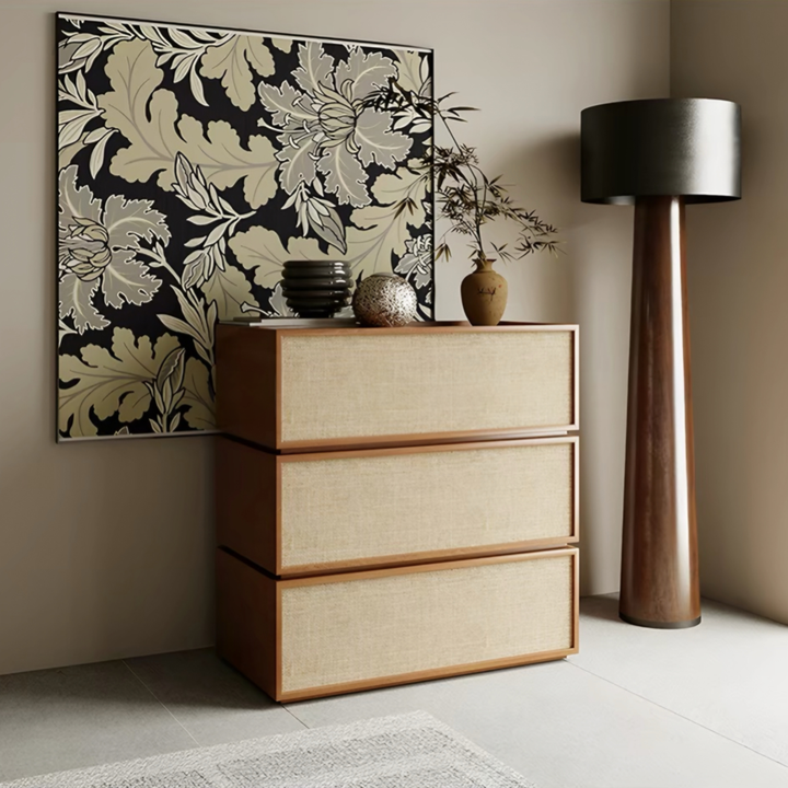 WATTLE Rustic Rattan Chest of Drawers - Cassa Haus Singapore