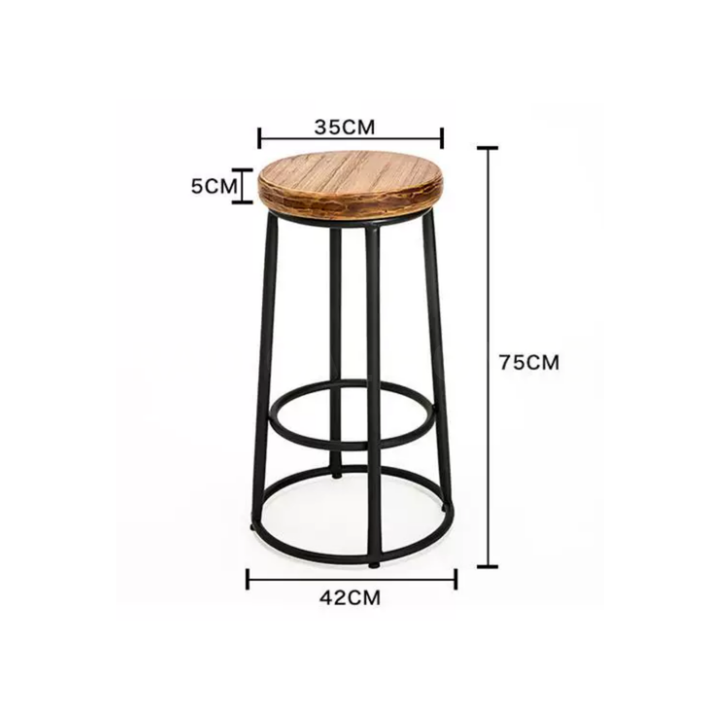 TORVEN Modern Solid Wood Bar Stool - Cassa Haus Singapore