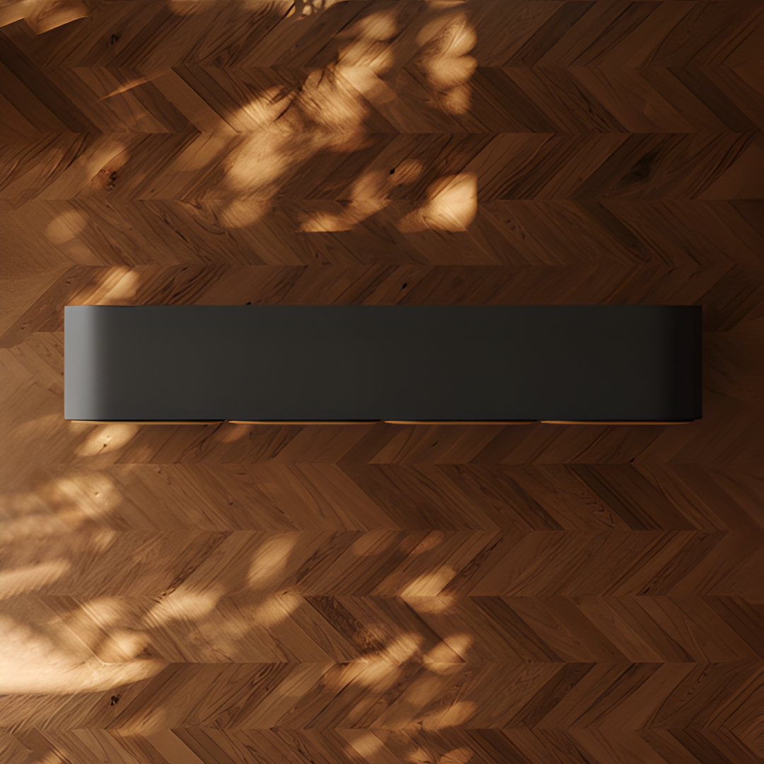 ELVORIN Modern Solid Wood TV Console