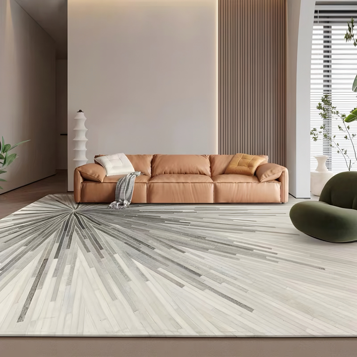 ASTRALYNE Modern Cowhide Leather Rug - Cassa Haus Singapore