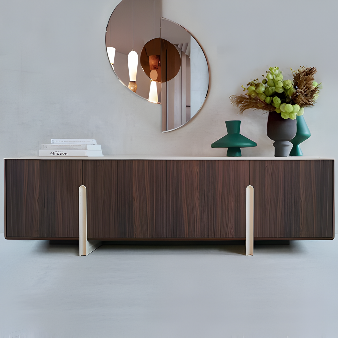 MONTERRE Modern Solid Wood TV Console