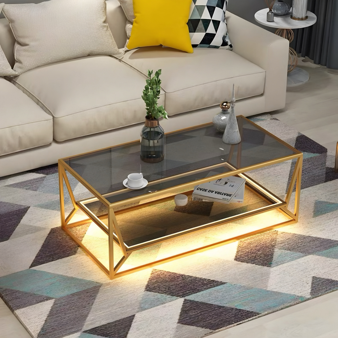 JACK Modern LED Glass Coffee Table