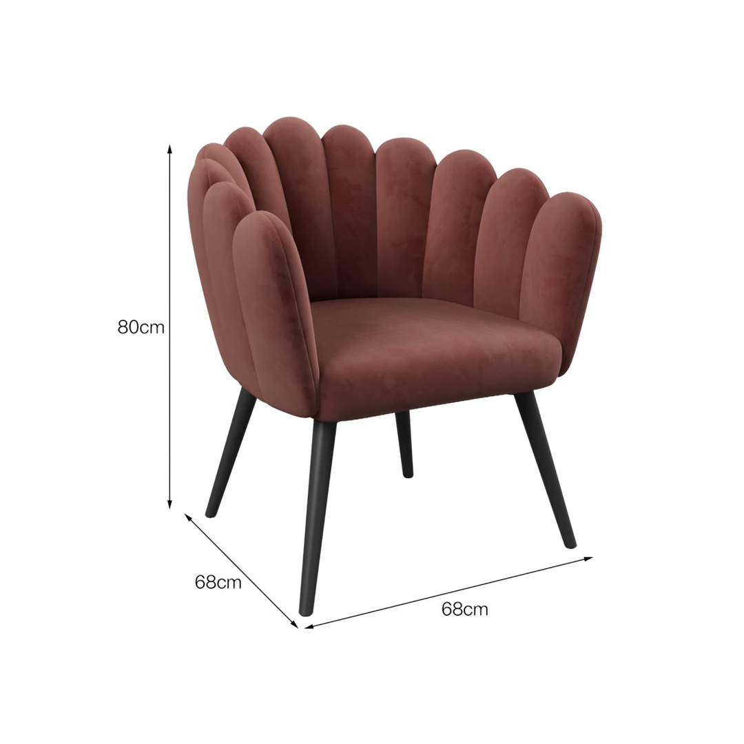 EVELINE Modern Velvet Dining Chair