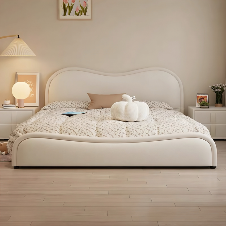 GAVEN Modern Leather Storage Bedframe - Cassa Haus Singapore