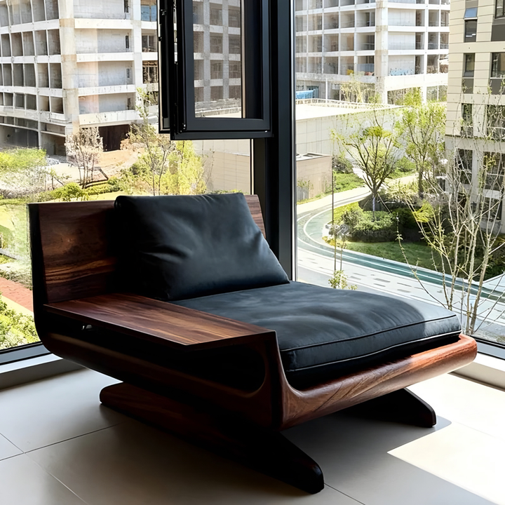WALQEN Black Walnut Wood Sofa Chair - Cassa Haus Singapore