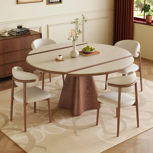 APERTURE Modern Sintered Stone Extendable Dining Table - Cassa Haus Singapore