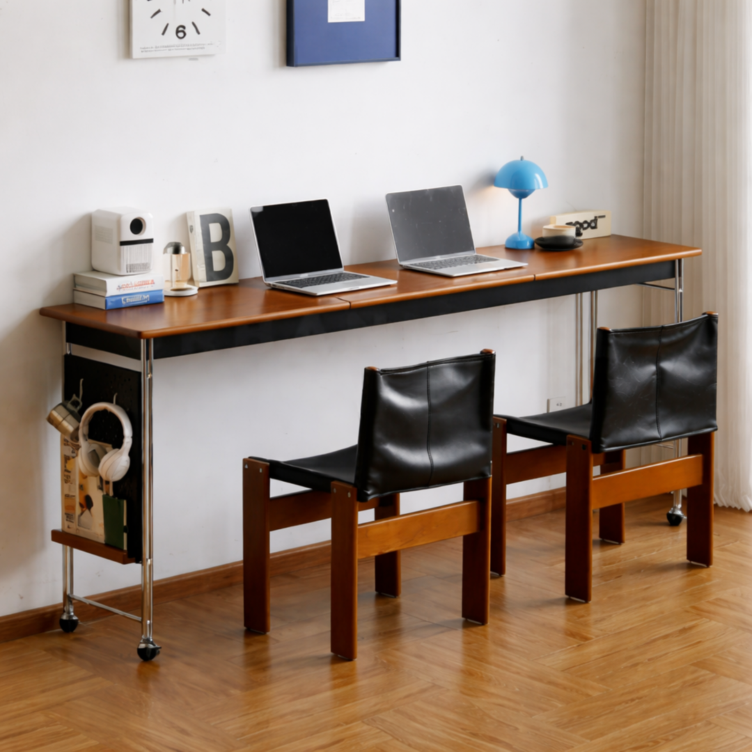 TAVERO Modern Solid Wood Mobile Overbed Table