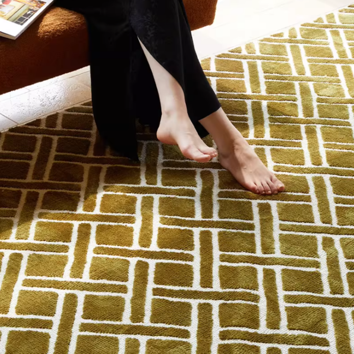 CALITHRAE Modern Grid Rug - Cassa Haus Singapore