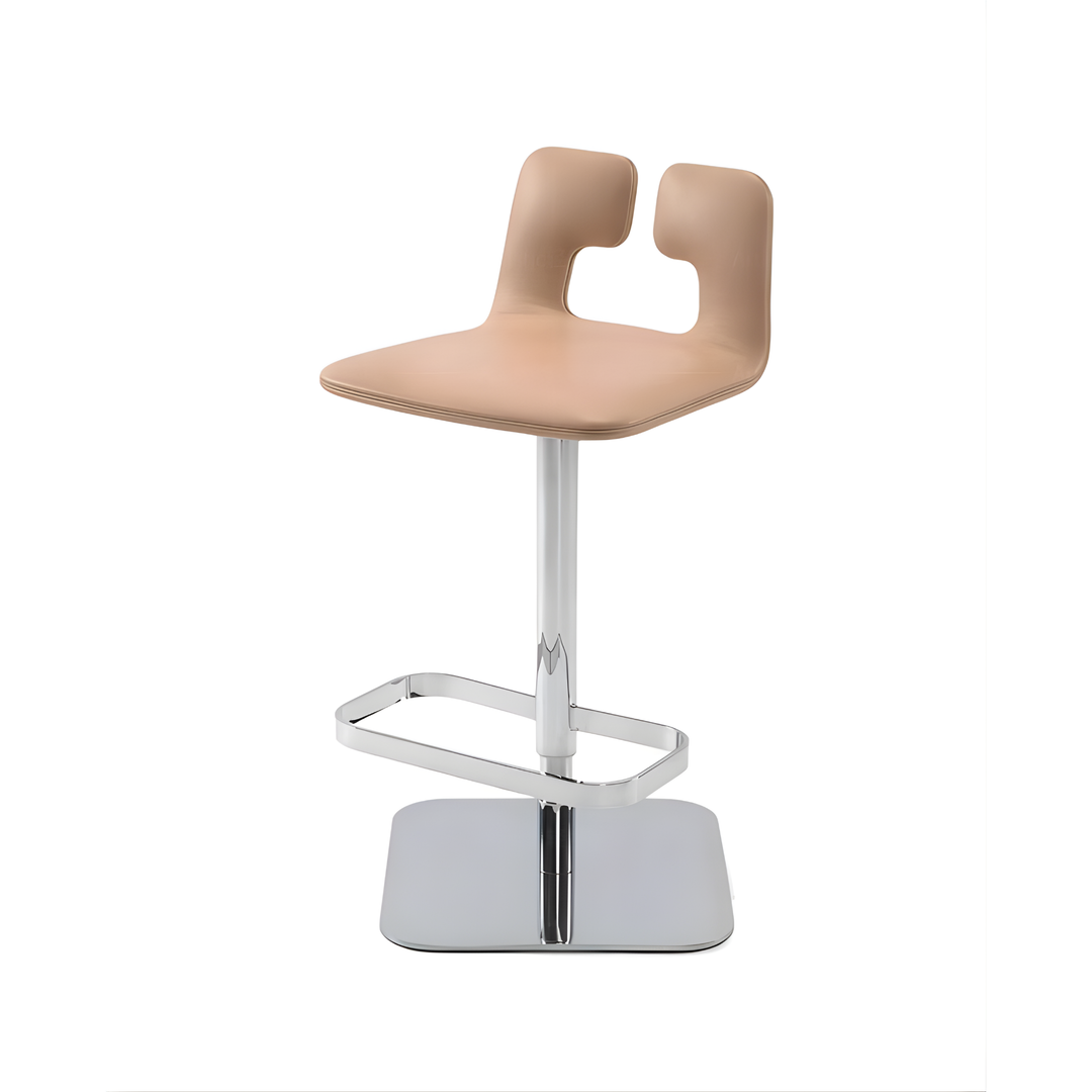 MIREVON Modern Leather Bar Stool