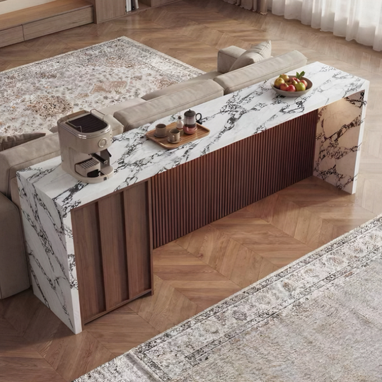 STRATIQ Modern Sintered Stone Bar Table Sideboard - Cassa Haus Singapore