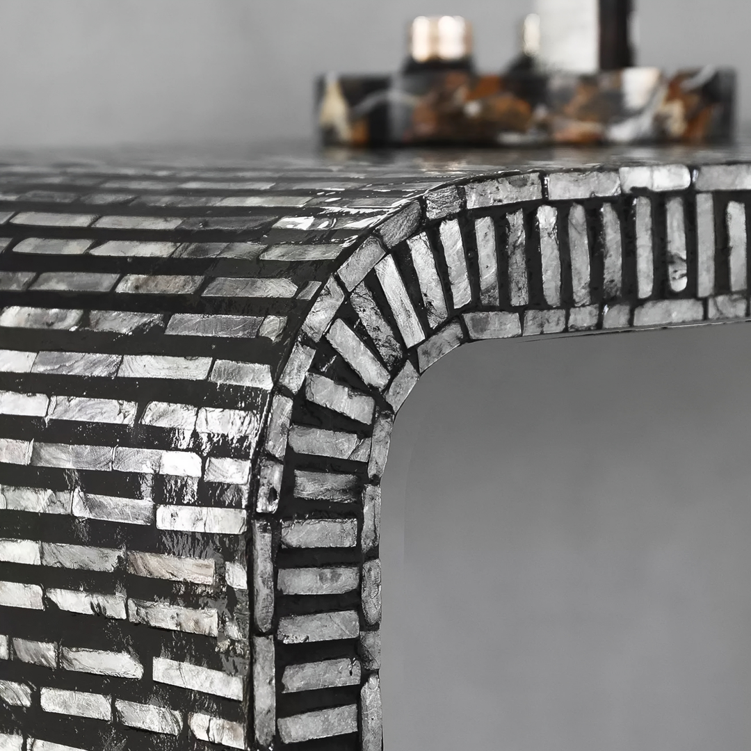 PERLORA Mediterranean Pearl Console Table