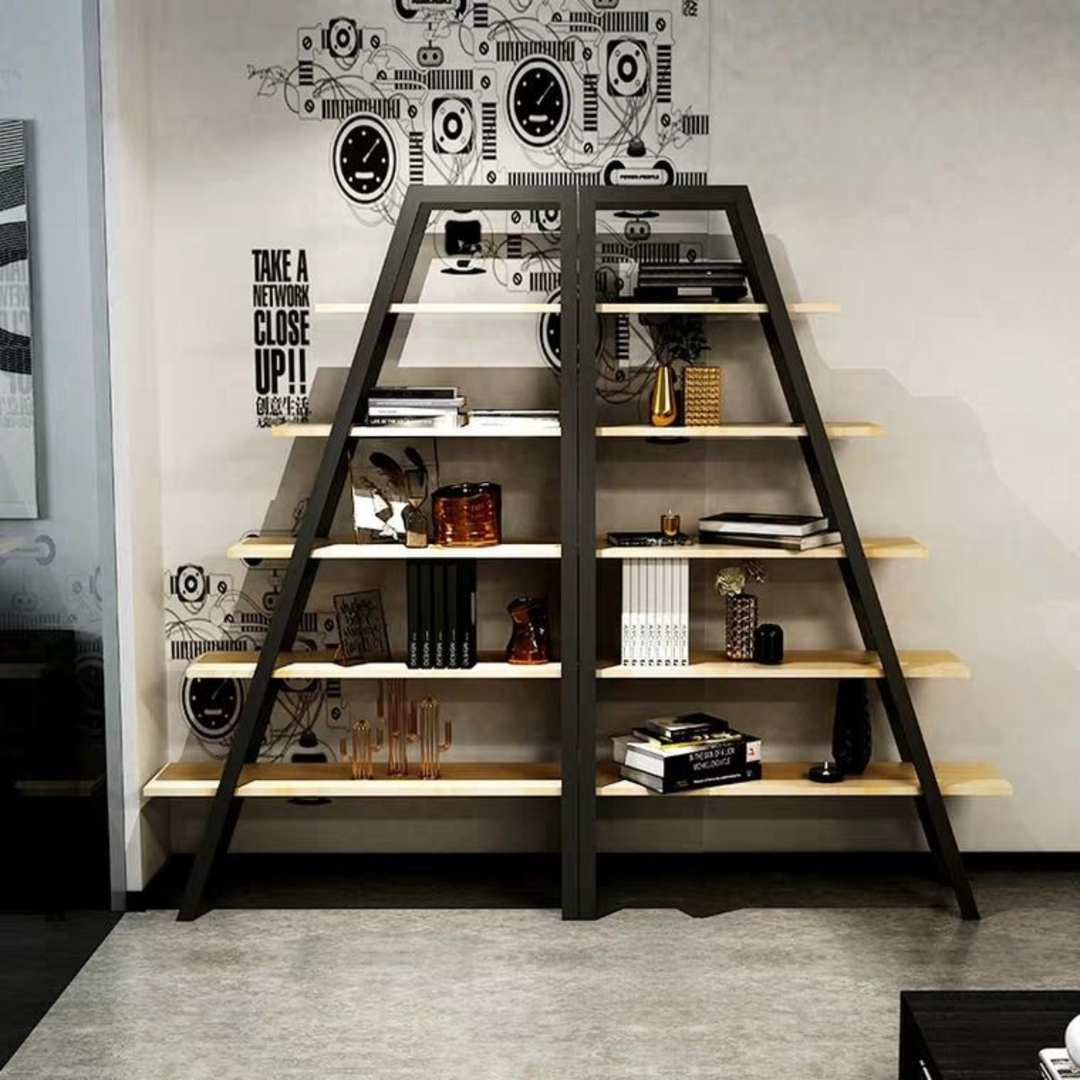 TARIK Modern Industrial Ladder Display Shelf