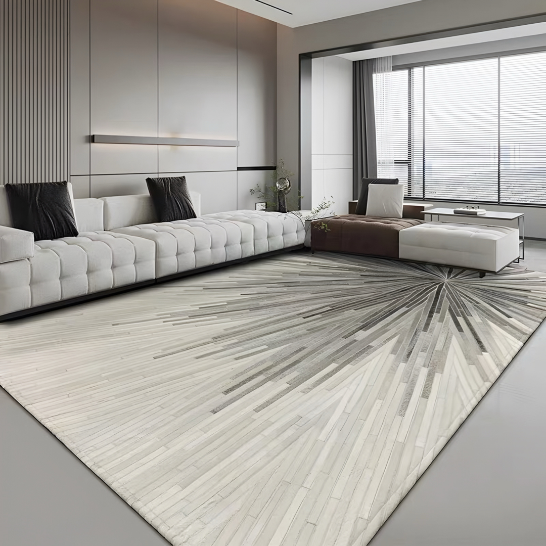 ASTRALYNE Modern Cowhide Leather Rug - Cassa Haus Singapore