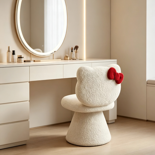 MIREYA Modern Boucle Vanity Chair - Cassa Haus Singapore