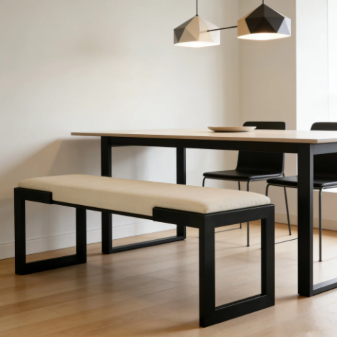 VARENO Modern Leather Bench - Cassa Haus Singapore