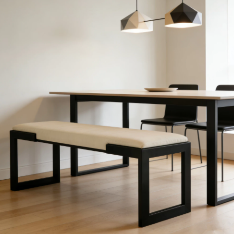 VARENO Modern Leather Bench - Cassa Haus Singapore