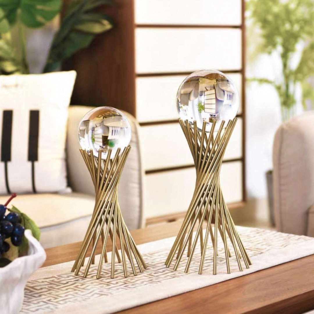 ILLARO Crystal Ball Gold Ornament