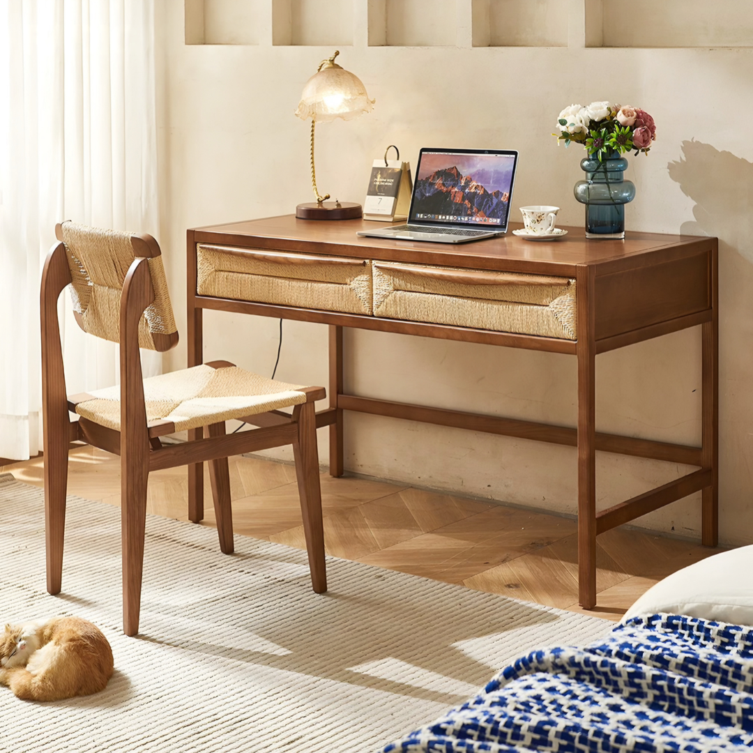 FLORENCE Nordic Rattan Study Table