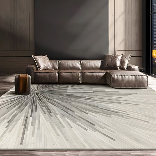 ASTRALYNE Modern Cowhide Leather Rug - Cassa Haus Singapore