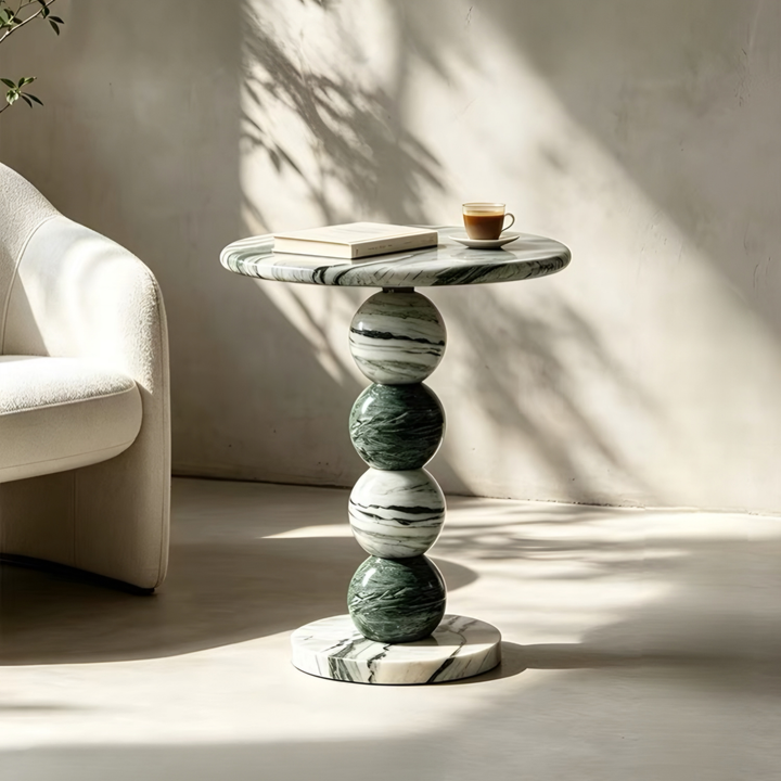 MATEO Modern Marble Side Table - Cassa Haus Singapore