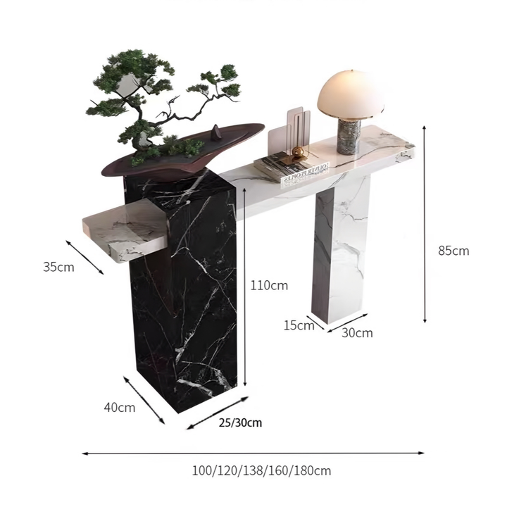 BIANERO Modern Marble Console Table - Cassa Haus Singapore