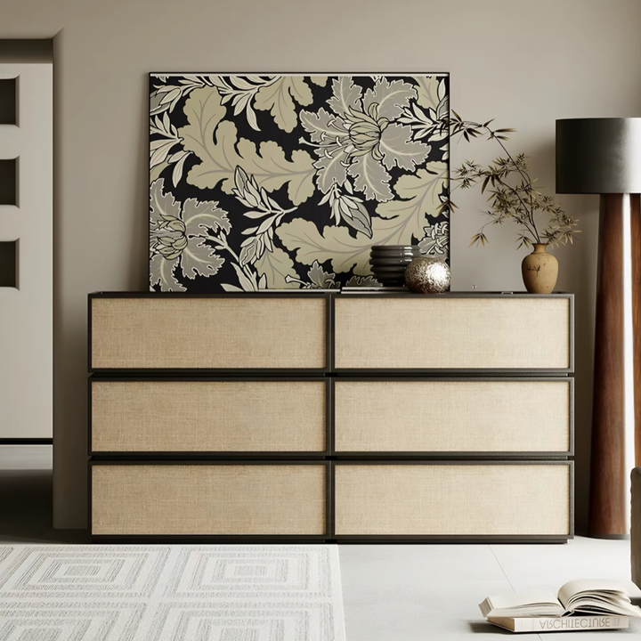 WATTLE Rustic Rattan Chest of Drawers - Cassa Haus Singapore