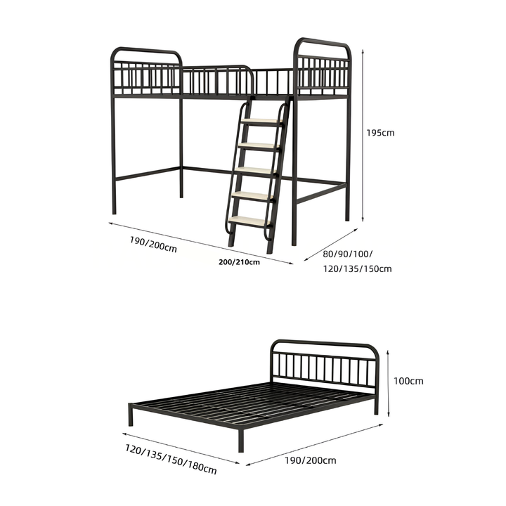 JORI Modern Double Decker Bedframe - Cassa Haus Singapore
