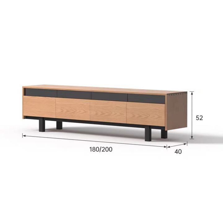 REDVAULT Modern Solid Wood TV Console