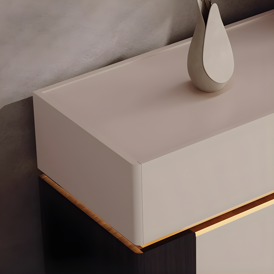 LUMIVAR Modern Solid Wood LED TV Console - Cassa Haus Singapore