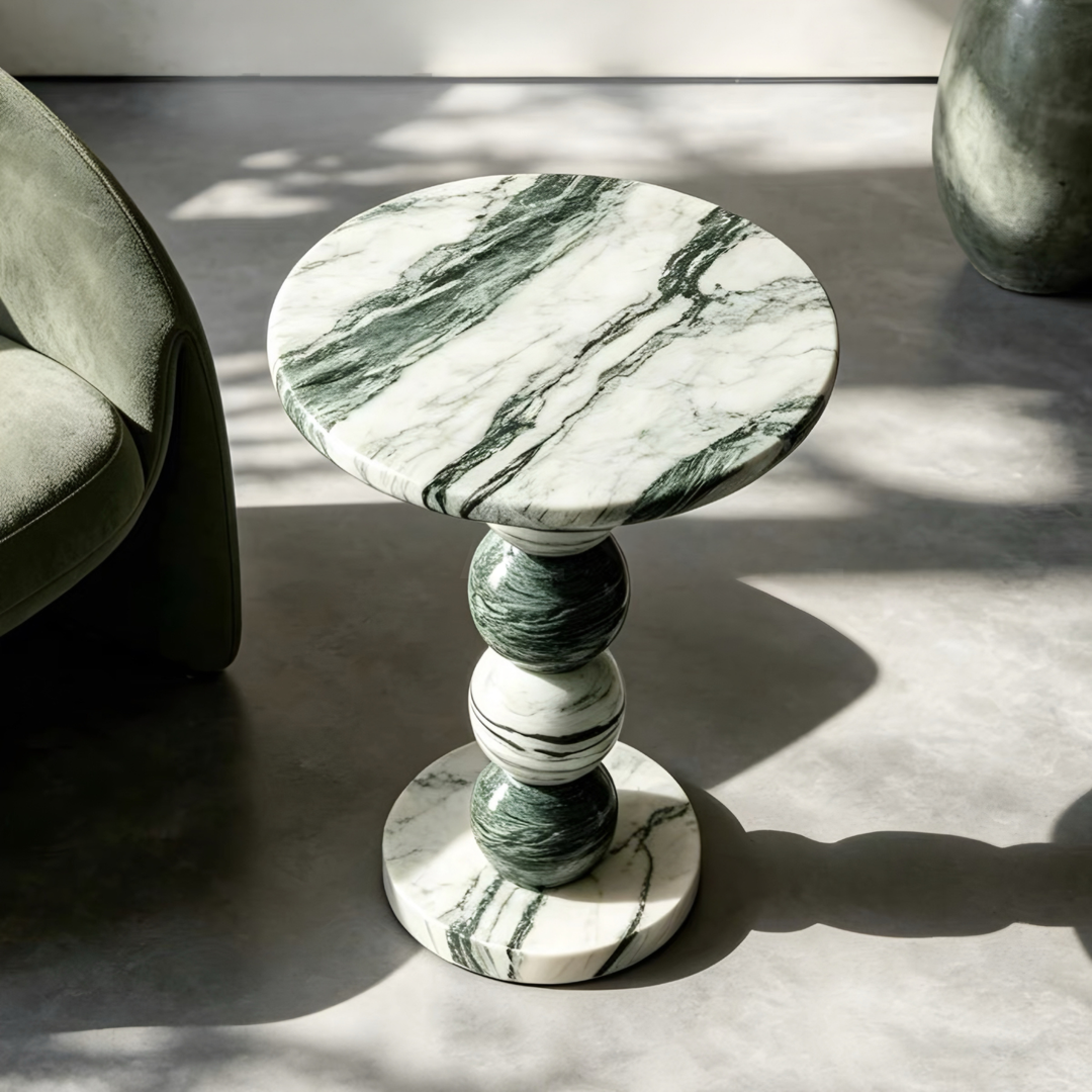 MATEO Modern Marble Side Table - Cassa Haus Singapore