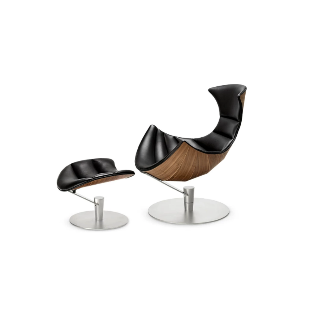 LOBRIQUE Modern Leather Lounge Chair - Cassa Haus Singapore