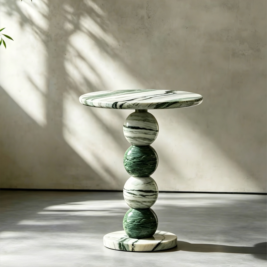 MATEO Modern Marble Side Table - Cassa Haus Singapore