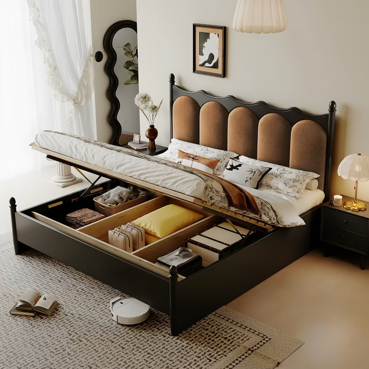 VESKARA Victorian Solid Wood Bedframe - Cassa Haus Singapore