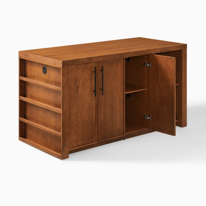 MIRETO Modern Solid Wood Kitchen Cabinet