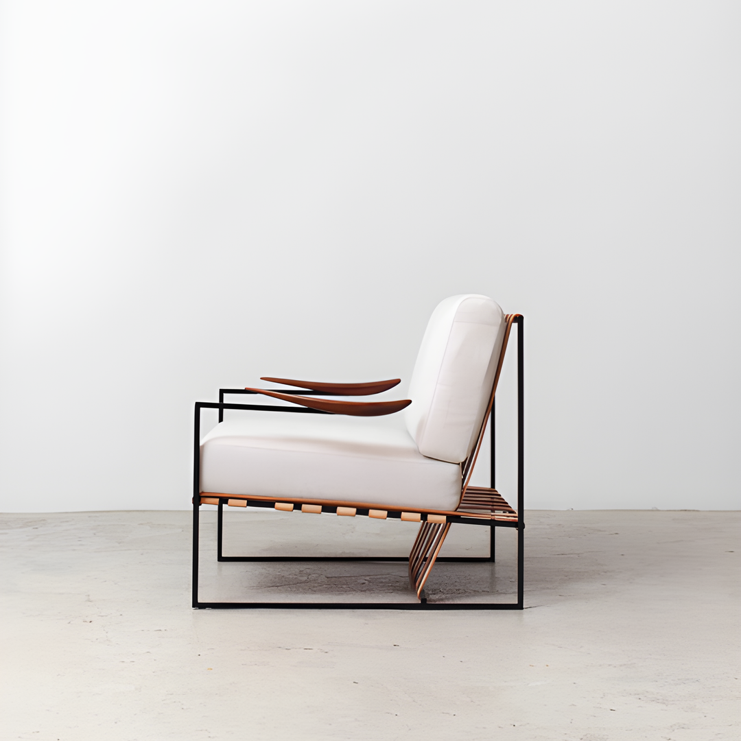 JOVEN Minimalist Lounge Chair & Ottoman - Cassa Haus Singapore