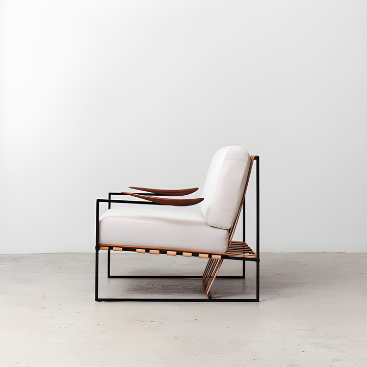 JOVEN Minimalist Lounge Chair & Ottoman - Cassa Haus Singapore