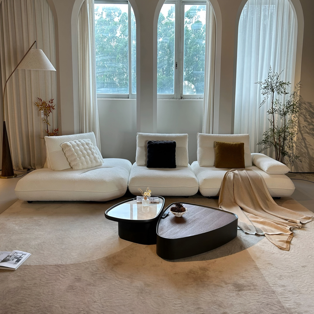 BOKI Modern Electric Boucle Sofa