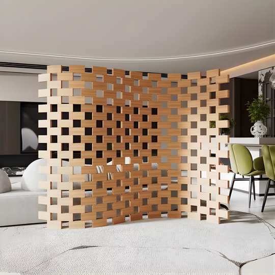 FAIRHAVEN Wooden Folding Screen Partition - Cassa Haus Singapore