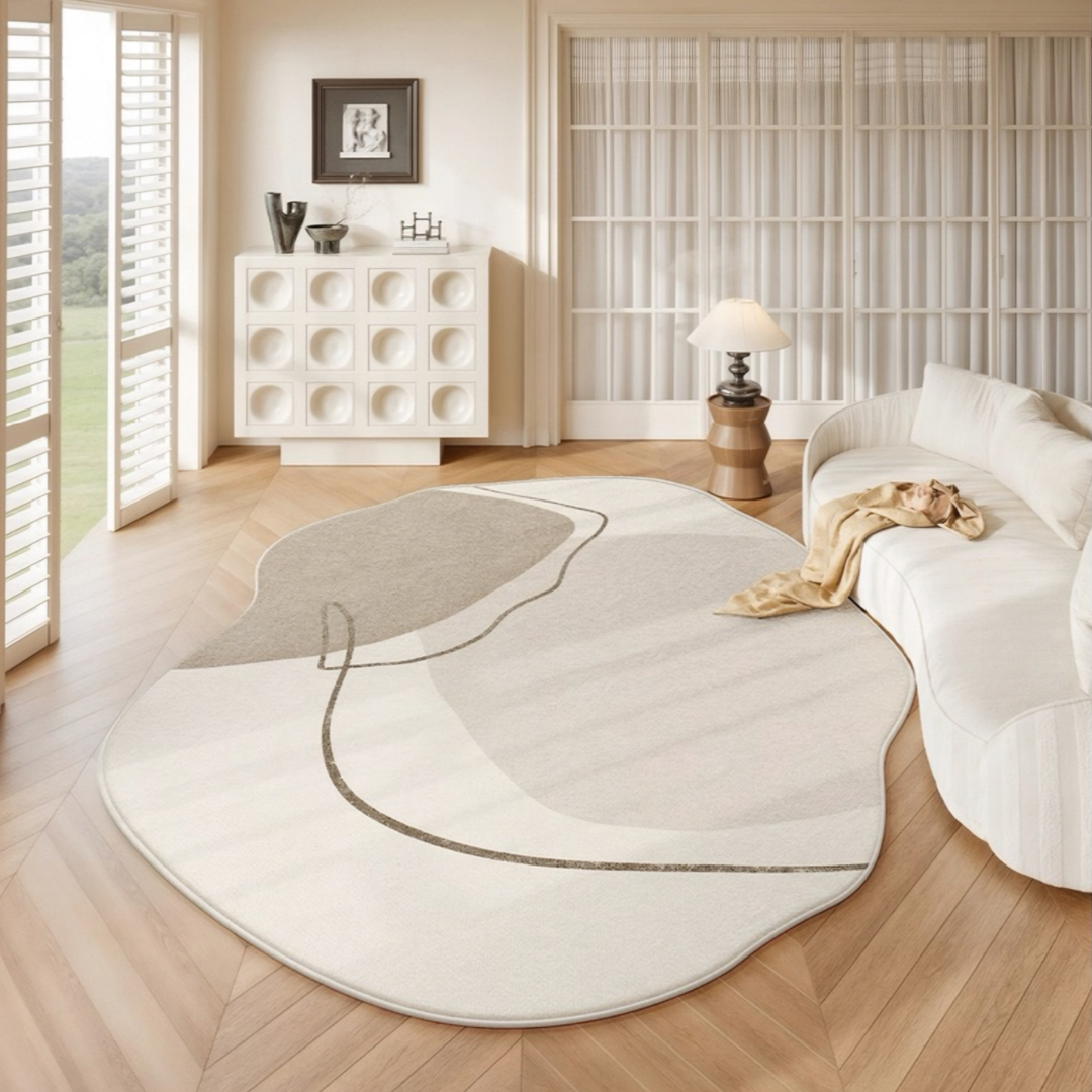 CURLFERN Modern Curved Floor Rug - Cassa Haus Singapore