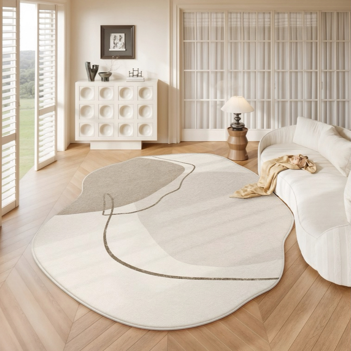 CURLFERN Modern Curved Floor Rug - Cassa Haus Singapore